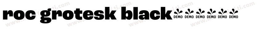 roc grotesk black字体转换